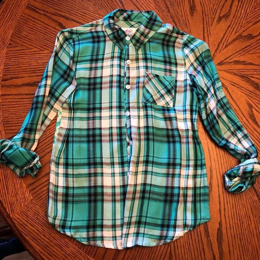 Justice button down shirt